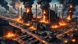 US oil refinery destroyed 400 Russian missiles successfully destroy the largest US oil refinery [upl. by Sellig]