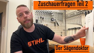 Zuschauerfragen Teil II sägendoktor kettensäge motorsäge stihl husqvarna reparatur diy [upl. by Esekram694]