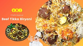 Beef Tikka Biryani  BIRYANI Special 2021  Chefs Special [upl. by Otiragram]