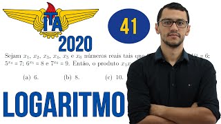 ITA 2020  Questão 41 Matemática  Logaritmo [upl. by Srevart]