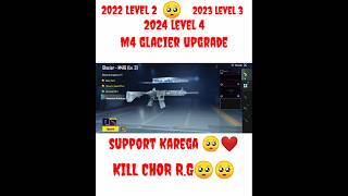 KILLCHORRG 2022 LEVEL 2 2023 LEVEL 3 2024 LEVEL 4 M4 GLACIER UPGRADE bgmi shorts [upl. by Vinny]