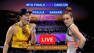 Jessica Pegula Vs Maria Sakkari LIVE Score UPDATE Today 2023 WTA Finals Womens Tennis Nov 02 2023 [upl. by Urbana713]