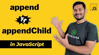 What is the difference between append and appendChild  The Complete JavaScript Course  Ep58 [upl. by Nevi]