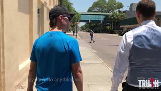 Witnessing to Sea Org Scientologists in Clearwater FL [upl. by Yrovi]