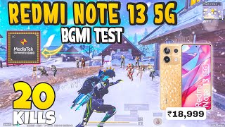 🔥Redmi Note 13 5G BGMI Gyro Test With Fps Meter  Dimensity 6080 [upl. by Ddej]