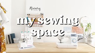 My Sewing Space Tour  Rosery Apparel [upl. by Keeler]