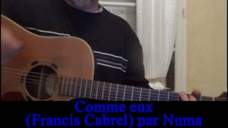 Comme eux Francis Cabrel cover guitare voix 1999 [upl. by Charmion]