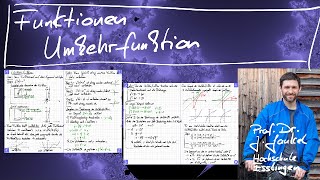 Funktionen  Teil 10  Umkehrfunktion [upl. by Ransell192]