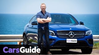 MercedesBenz GLC 250d Coupe 2016 review  road test video [upl. by Adeys485]