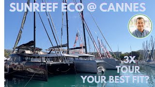 Sunreef 60 70 or 80 What’s the Perfect Size from Cannes 2024 Triple Tour  YachtSpecsDirectcom [upl. by Rexana]