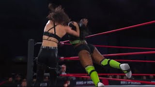 Robyn Renegade vs Maya World  8124 wrestling womenswrestling [upl. by Aynik]