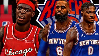 NBA 2K22 MyCAREER 6  NBA DEBUT LeBron James Joins Bronny James In NEW YORK [upl. by Lyell499]