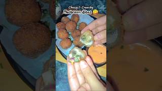 Crispy Stuffed Mushrooms 🤤food mushroom [upl. by Suissac451]