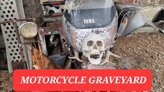 MOTORCYCLE GRAVEYARD OVER 10000 BIKES IS THIS THE WORLDS LARGEST [upl. by Nnaes214]