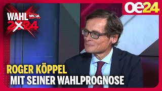 Roger Köppel mit seiner Wahlprognose  Nationalratswahl 2024 [upl. by Eryt]