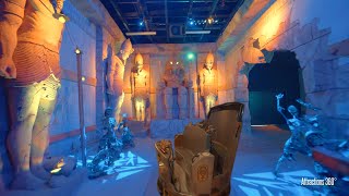 Egyptian Interactive Dark Ride  Challenge of Tutankhamon  Walibi Belgium Theme Park [upl. by Suoilenroc602]