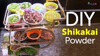 Shikakai Powder Preparation at Home  DIY Shikakai Herbal Hair wash Powder  100 Natural [upl. by Gavini]