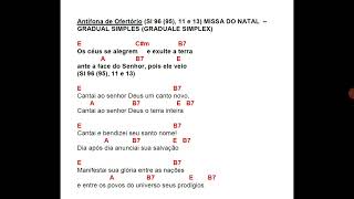 Antífona de Ofertório Sl 96 95 11 e 13 MISSA DO NATAL – GRADUAL SIMPLES GRADUALE SIMPLEX [upl. by Nosnibor619]