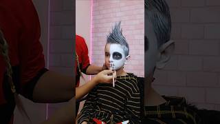 Pintura Facial e Cabelo Maluco💀 halloweendaleny cabelomaluco pinturafacial [upl. by Aniara]