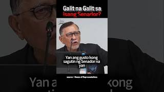 GALIT NA GALIT SA ISANG SENADOR Duterte EJK QuadCom [upl. by Nelleyram]