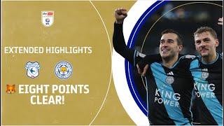 EIGHT POINTS CLEAR  Cardiff City v Leicester City extended highlights [upl. by Gamali]