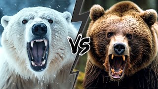 Fight POLAR BEAR vs GRIZZLY BEAR  Who would WIN [upl. by Hoover]