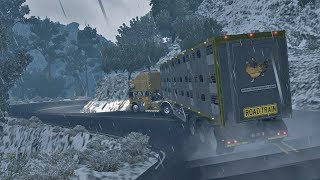 Espinazo del Diablo Nevando Durango  Kenworth K200 Transportando Pollos [upl. by Valencia]