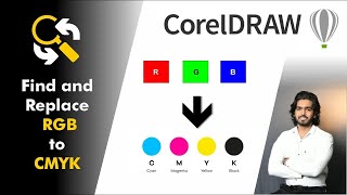 CorelDRAW  Find and Replace RGB to CMYK [upl. by Rebah]