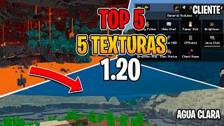 TOP 5 Texturas para Minecraft Bedrock 120 😎 [upl. by Pollitt341]