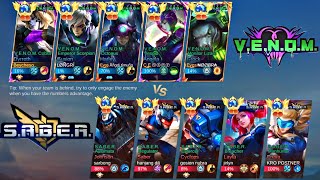 VENOM SQUAD VS SABER SQUAD  who will win [upl. by Amahs]