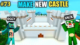 73  Minecraft  Oggy And Jack Make New Castle 🏰 Minecraft Pe  In Hindi  Rock Indian Gamer [upl. by Norvell]