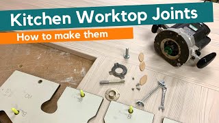 How to make Masons Mitre worktop joints with a router and jig [upl. by Nhguavahs261]