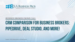 CRM comparison for Business Brokers Pipedrive Deal Studio and More [upl. by Nichol]