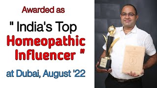 India’s Top Homeopathic Influencer Doctor  Dubai Awards  Dubai JW Marriott Maerquis Hotel [upl. by Dory]