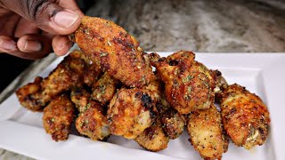 Air Fried Lemon Pepper Wings Recipe  Better Than Wingstop [upl. by Ainavi]