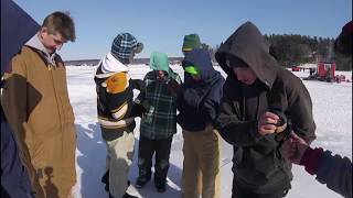 BIGGEST ICE FISHING DERBY MAYHEM AND CIRCUS NO FIGHTING WHILE ICE FISHING [upl. by Emilio]