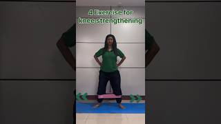 4 exercises for strengthening the knee Arogya physiotips kneepain kneeexercises [upl. by Releehw174]