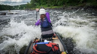 Whitewater Canoeing with Family  Lower Madawaska River POV [upl. by Elleneg]