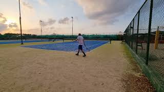 Groundstrokes with Head Speed MP Graphene XT and Kirschbaum Max Power Rough strings in Crete [upl. by Flodur]