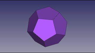 FREECAD 69  DODECAHEDRON [upl. by Aileon213]