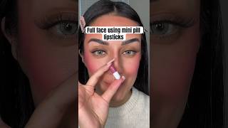 FULL FACE USING MINI PILL LIPSTICKS 💊😳 pt 2 [upl. by Xonnel]