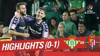 Resumen de Real Betis vs Real Valladolid 01 [upl. by Yenahc]