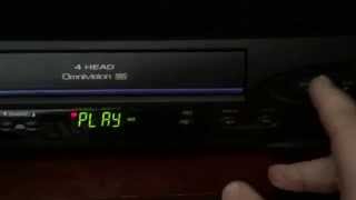 Panasonic PVV4022 VCR Player Demonstration [upl. by Jemima]