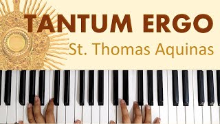 Tantum Ergo  Piano Chords Notes Lyrics [upl. by Key261]