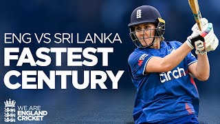 💯 FASTEST Women’s Century  Nat SciverBrunt ODI Ton vs Sri Lanka IN FULL [upl. by Nally]