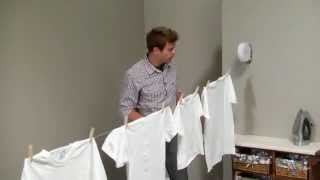 Household Essentials R400 40ft IndoorOutdoor Retractable Clothesline  Product Review Video [upl. by Alitta748]