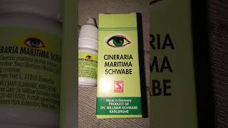 cineraria maritima schwabe eye drops use in hindi  cms eye drops  Homoeopathic c m s eye drops [upl. by Osmund]