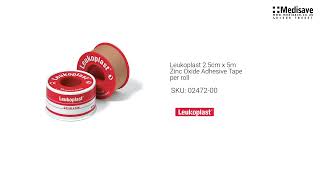 Leukoplast 2 5cm x 5m Zinc Oxide Adhesive Tape per roll 02472 00 [upl. by Peh]