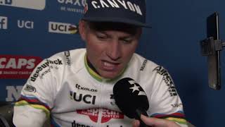 Mathieu van der Poel  Interview at the finish  E3 Saxo Classic 2024 [upl. by Beth]