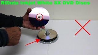 ✅ How To Use RiData Inkjet White 8X DVD Discs Review [upl. by Edgard]